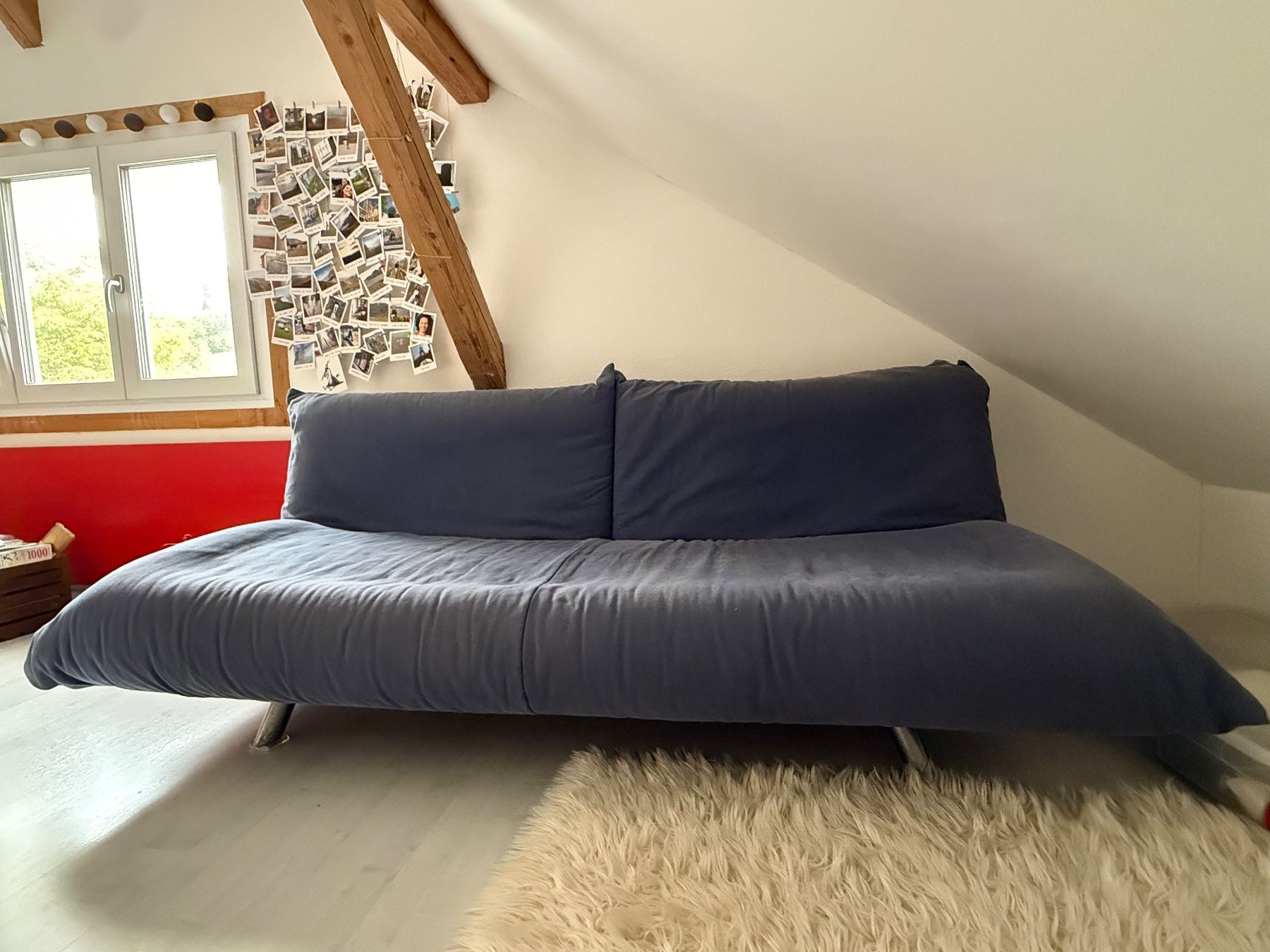 Sofas: Blauer Stoffpolstergruppe – Gebraucht aus Balgach von ser_d5gt