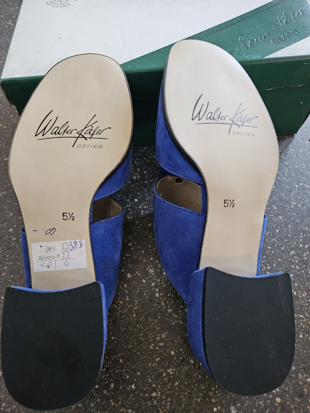 Scarpe da donna: Walter Käfer Design, blaue Sandalen, Gr. 38.5 neu – Nuovo e nell'imballaggio originale da Anwil venduto da tamoos 3