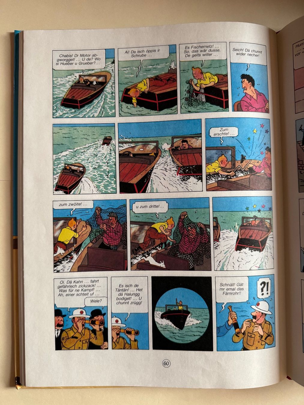 Fumetti: Tim + Struppi:  TÄNTÄN UD GULDCHRABBE - Bärndütsch-Comics – Usato da Hedingen venduto da Wowi 6