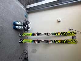 Völkl Racetiger Ski 160 cm mit Skischuhen 41