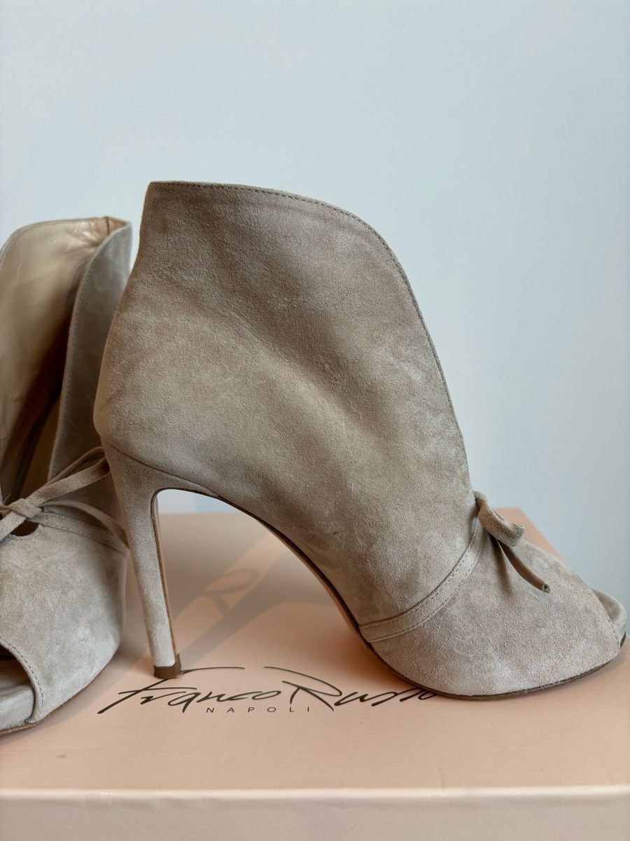 Damenschuhe: High-Heels Veloursleder beige/sand 38.5 – Neu (gemäss Beschreibung) aus Bottighofen von lwa_11686 4