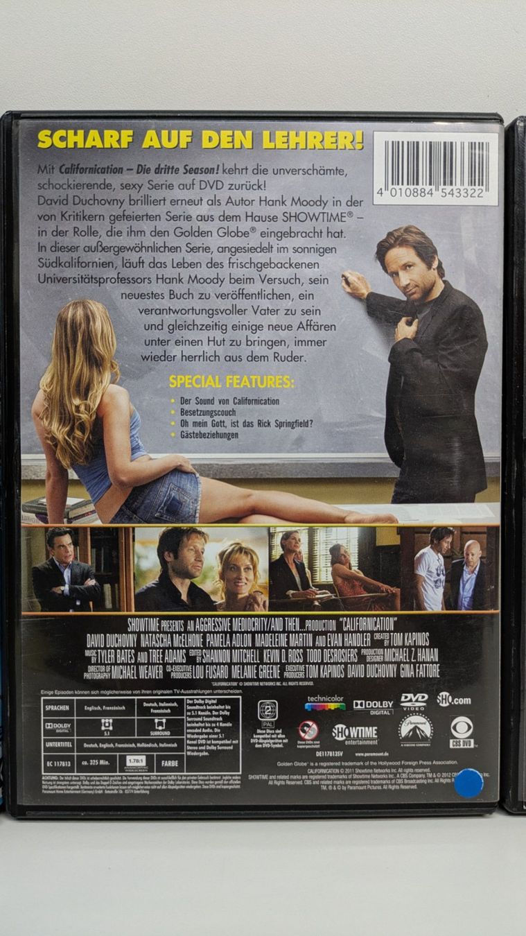 Tutti i DVDs: Californication, Staffeln 1-4, DVD - eine CD fehlt – Usato da Menziken venduto da mame18 3