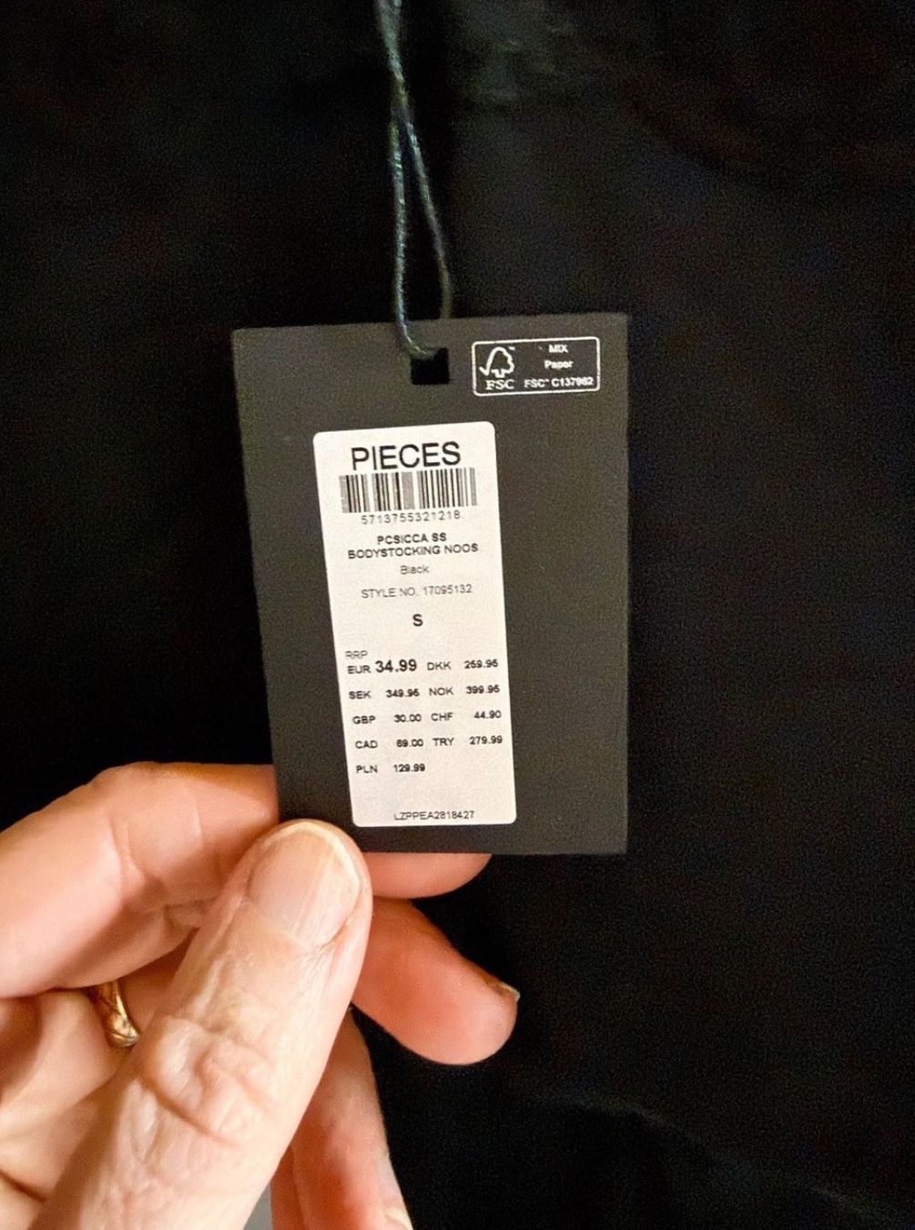 Pieces Sonstige Unterwäsche: PIECES, Body, Grösse S, Farbe Schwarz – Neu und originalverpackt aus Zürich von lydia_l 4