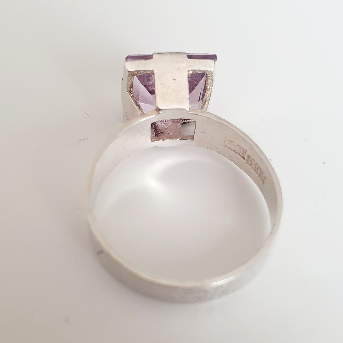 Ringe: Silberring 830 mit einem Edelstein gr. 18 mm – Gebraucht aus Kreuzlingen von Wunderkiste123 4