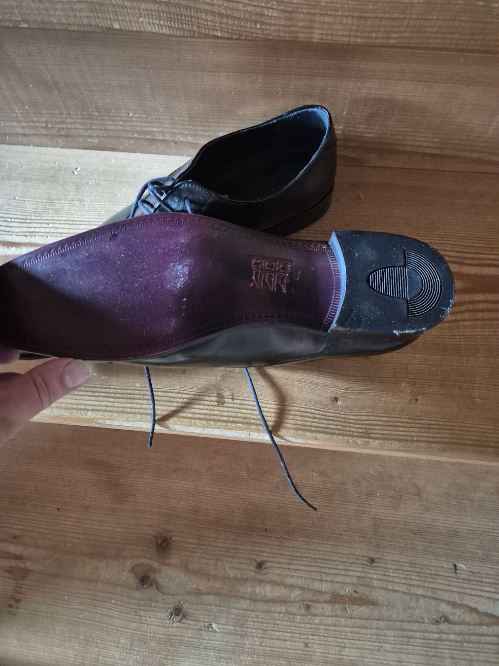 Chaussures hommes: Herren Schnürschuhe schwarz Leder Grösse 44 – Neuf (Voir description) à Grandval par JeroenK 1