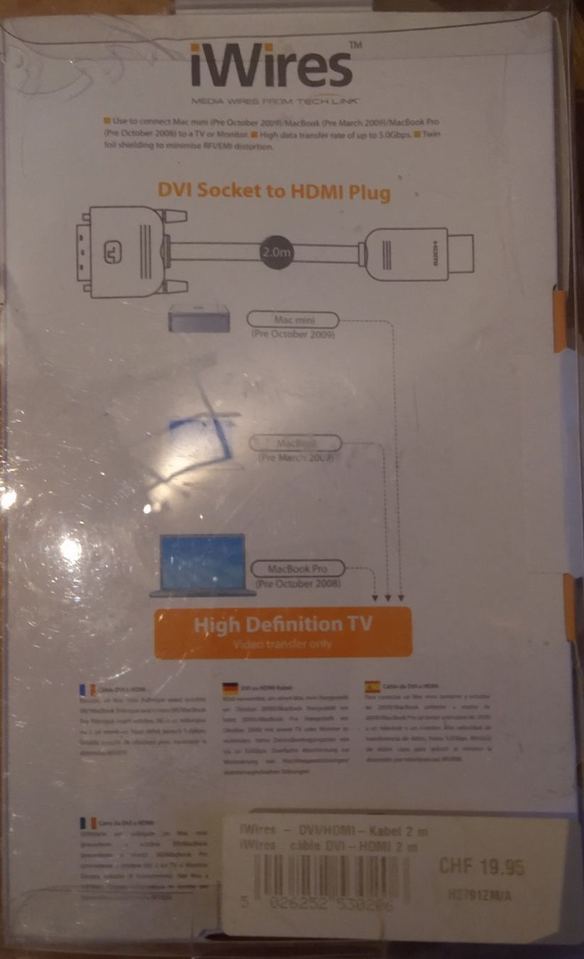 Cavi: I wires Vision HD – Nuovo (secondo la descrizione) da Wetzikon ZH venduto da GUAIO 1