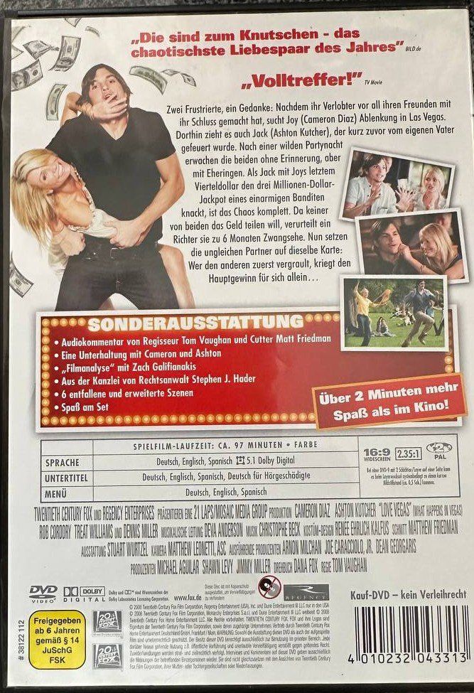 Tutti i DVDs: Love Vegas - Diaz/Kutcher - Extended Version – Usato da Beringen venduto da Mantafisch1 1