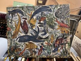 Tableau Peinture Marine Signé AK HUILE SUR TOILE