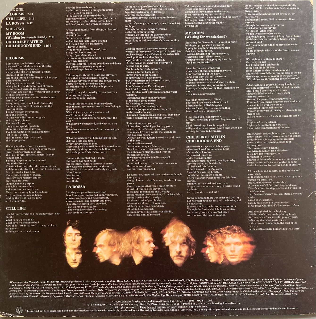 Schallplatten: VAN DER GRAAF GENERATOR - STILL LIFE – Gebraucht aus Poliez-Pittet von Newtown-Records 1