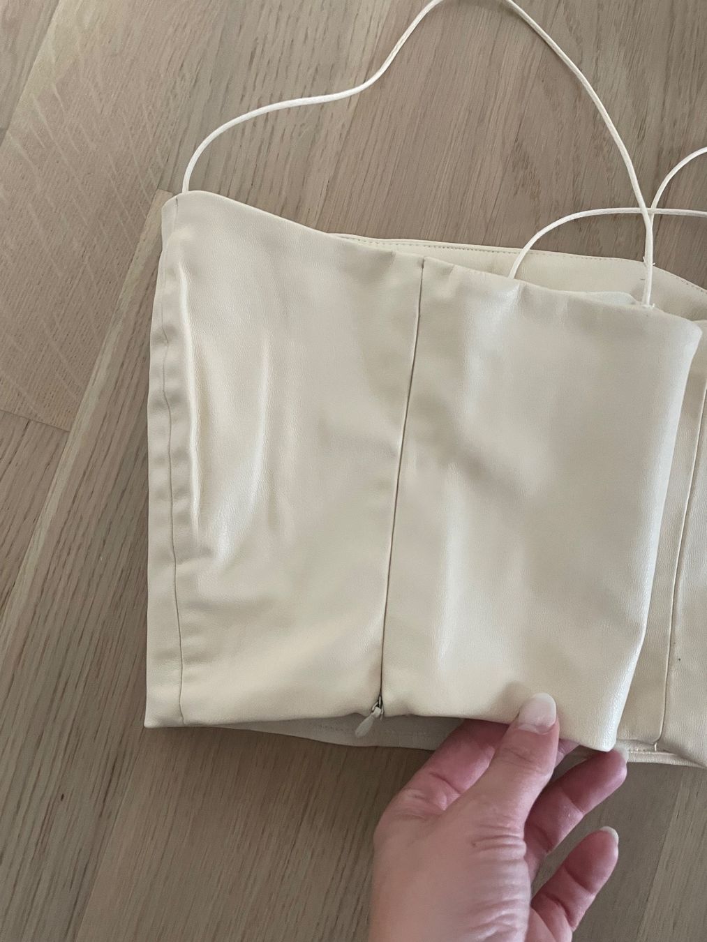 Tops: Faux Leather Beige Top size S – Neu (gemäss Beschreibung) aus Glattpark(Opfikon) von der_dh8z 4
