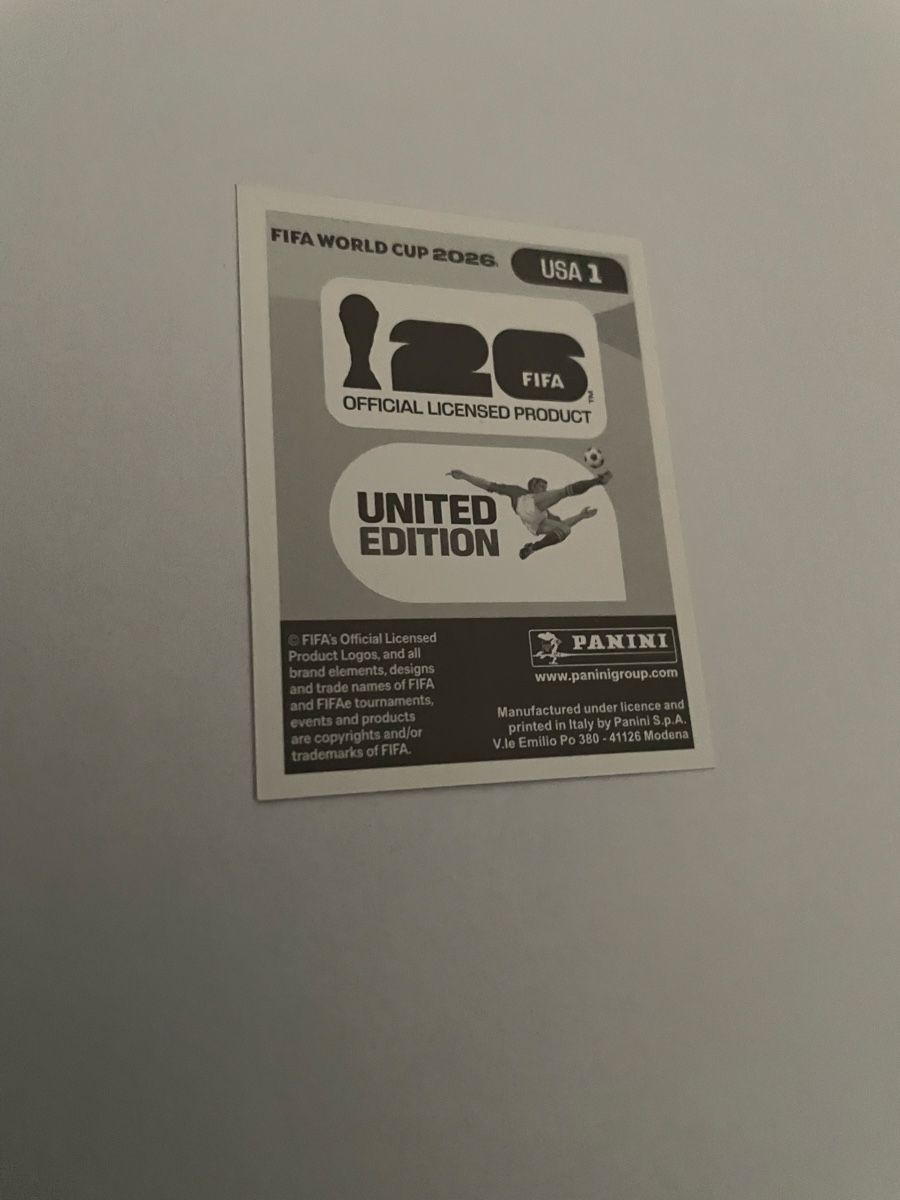Panini Carte collezionabili: FIFA WM 2026 USA USA 1 – Nuovo (secondo la descrizione) da Winterthur venduto da Cobraforce 1