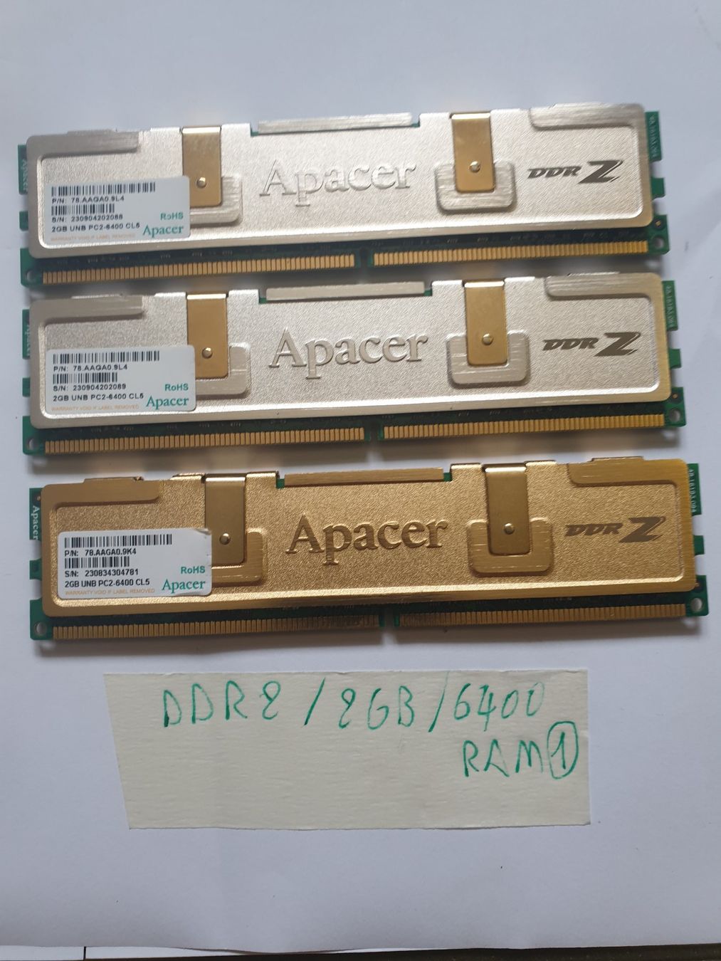Memory / RAM: RAM Apacer DDR2 / 6400 / 2Gram – Gebraucht aus Moudon von Amaroli7
