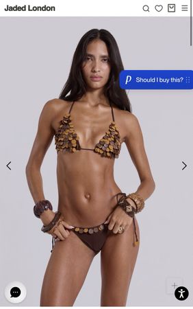 Jaded London Bikini Set Brown xxs
