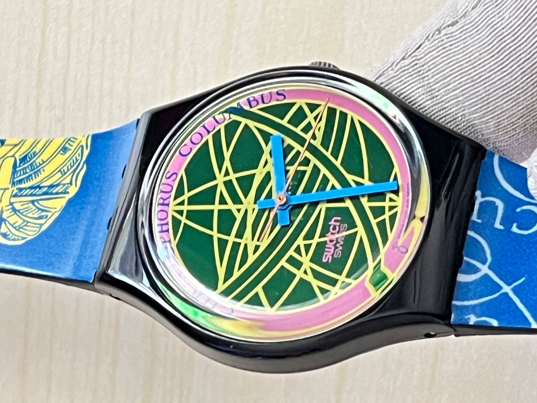 Swatch Uhren: Vintage Swatch Uhr, Christopherus Columbus Design, Top! – Gebraucht aus Grenchen von chththl 6