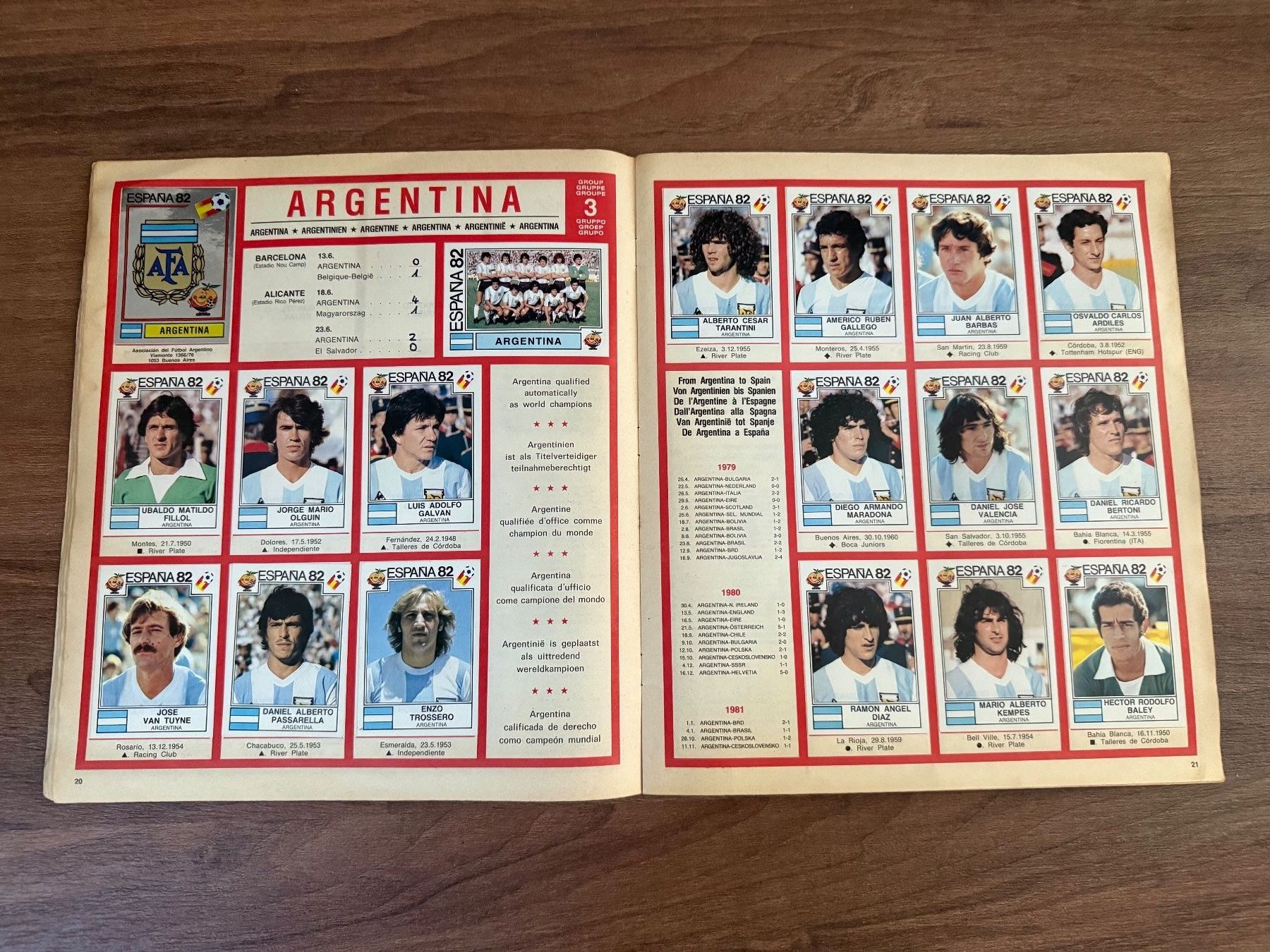 Panini Album: Album Panini WM 1982 - Komplett – Usato da Chiggiogna venduto da TheLegend88 3