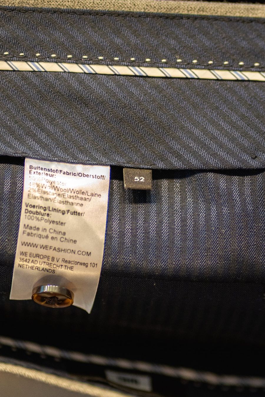 We Anzüge: Anzug Hellgrau "Luxury Wool Blend"  (Sakko + Hose) – Gebraucht aus Rickenbach b. Wil von mfrei103 8