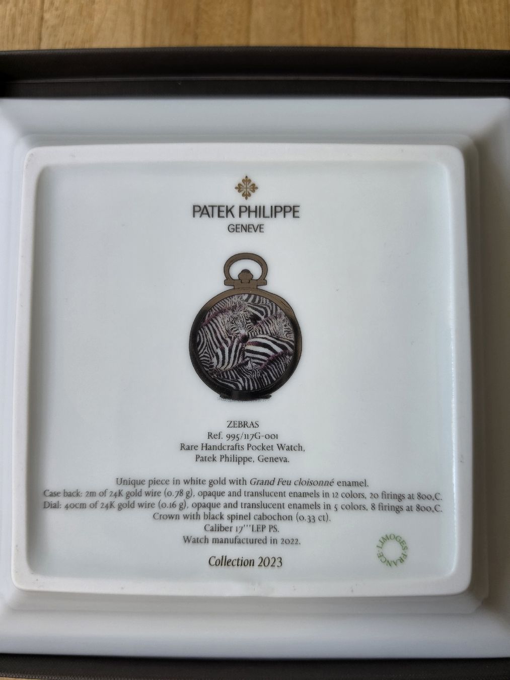 Teller: patek philippe limoges  – Neu und originalverpackt aus Genève von Jouyt 4