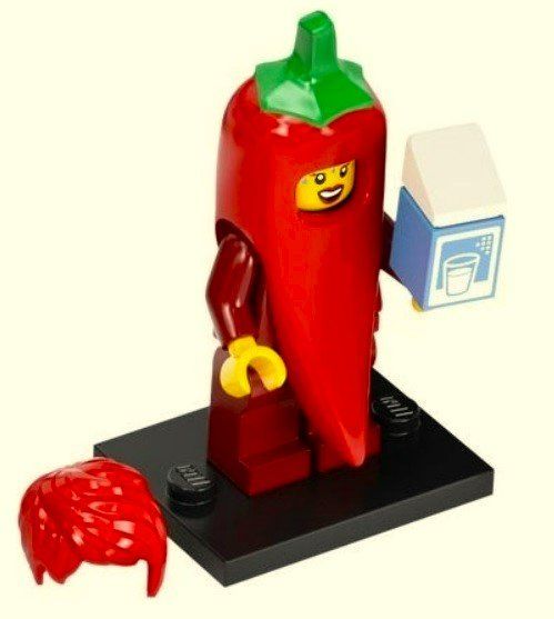 Lego Minifigur Chili Costume Fan, Series 22 (Neu und originalverpackt ...