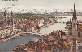 Zürich  ZH  und die Alpen      um 1908