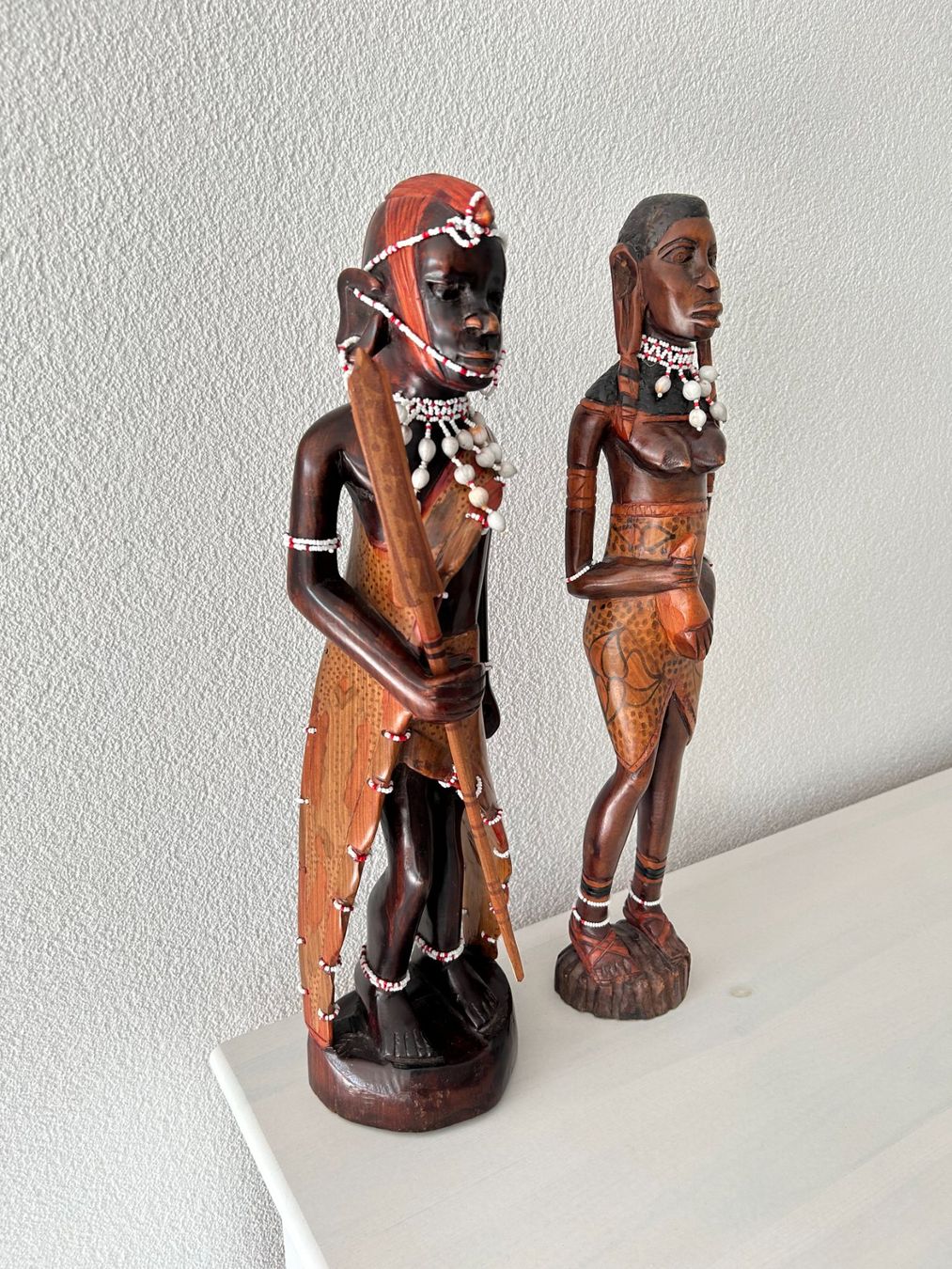 Statuette: Afrikanische Holzfiguren, Paar – Usato da Wängi venduto da Argon180 2