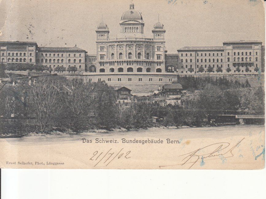Cartoline postali: Bern 1902, Stabstempel Bern – Usato da Bürglen TG venduto da StampGraf
