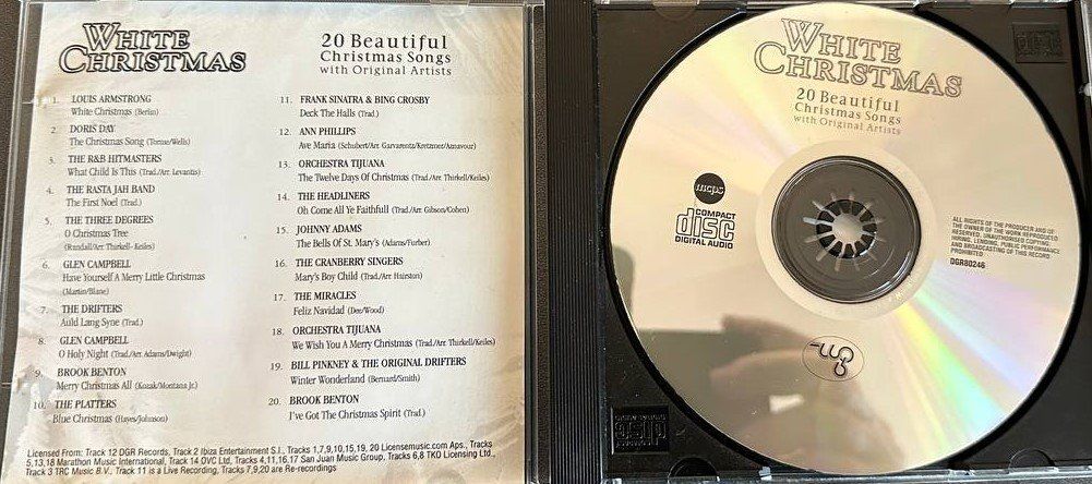 CD: White Christmas CD - 20 Weihnachtslieder Originalinterpreten – Usato da Beringen venduto da Mantafisch1 2