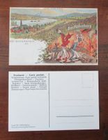 Alte Postkarte:  Der Höllenberg  SCHIERSTEIN