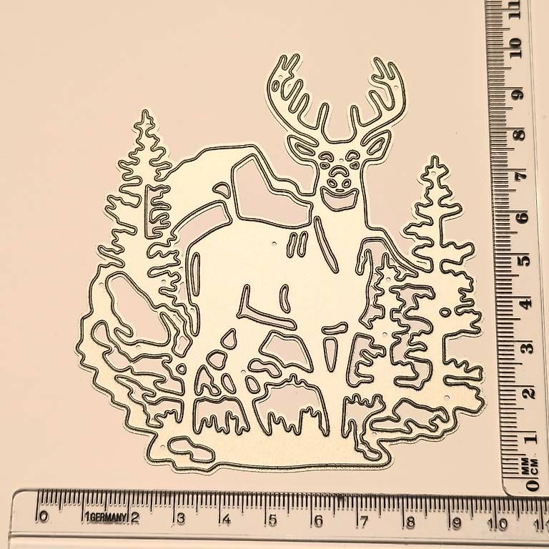 Sciablone: Stanzform Hirsch im Wald – Usato da Frauenkappelen venduto da 77Adi 1