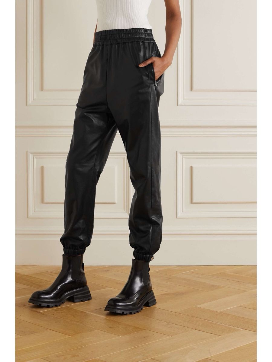 Alexander Mcqueen Pantaloni: Alexander McQueen leather pants, size IT 42 – Usato da Zürich venduto da ImaShela 2