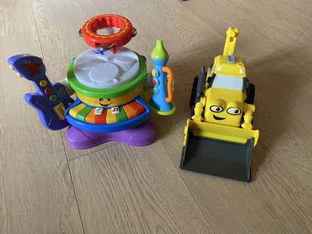 6-in-1 Musical Band und Mattel Bagger Bob der Baumeister