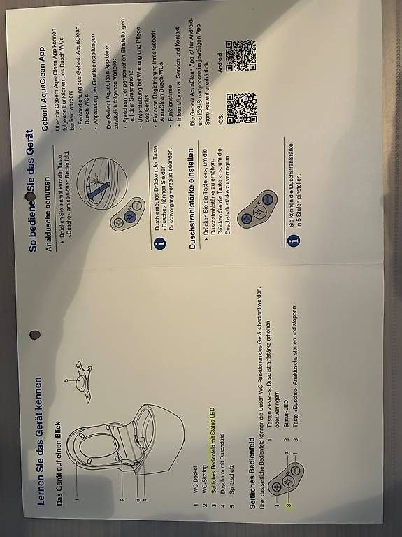 WC: Geberit AquaClean Tuma Classic Dusch-WC – Usato da Zug venduto da HelenOL 4