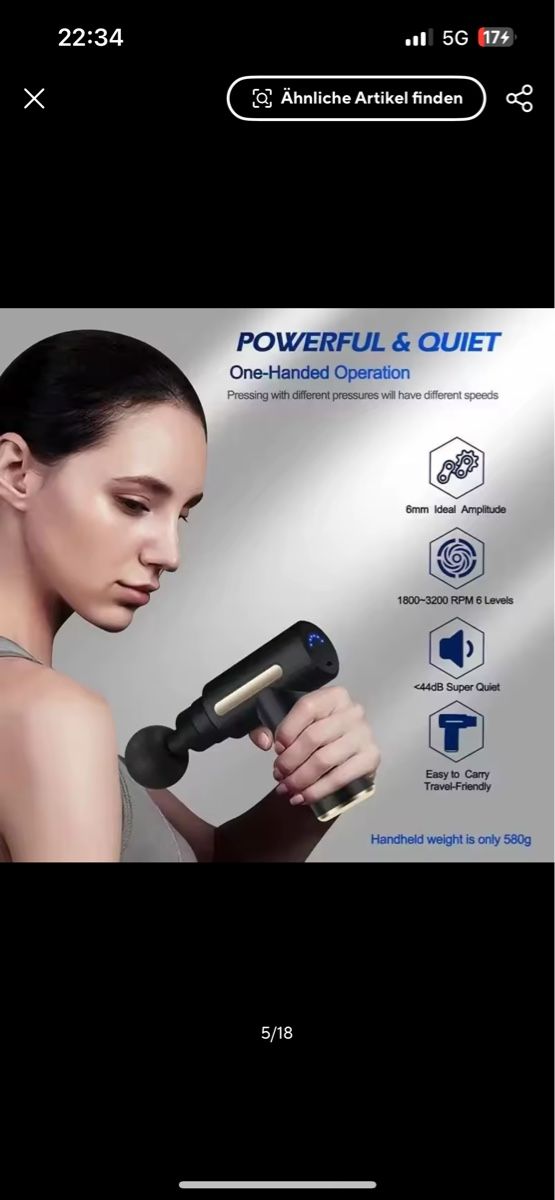 Massagegeräte: Massagepistole – Neu und originalverpackt aus Dornach von R0VE 4