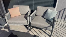 Zwei Lounge Sessel by solpuri, anthrazit
