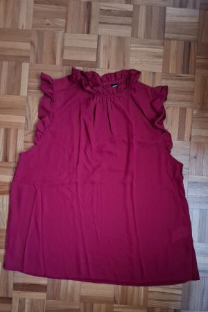 Blouse Shein bordeaux/Bluse Shein burgunderrot