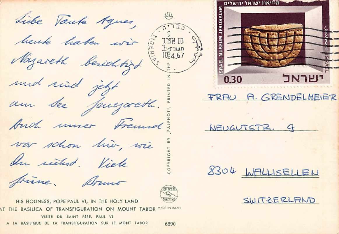 Cartoline postali: 2 Portätkarten von PAPST PAUL VI – Usato da Lufingen venduto da TopAnsichtskarten 3
