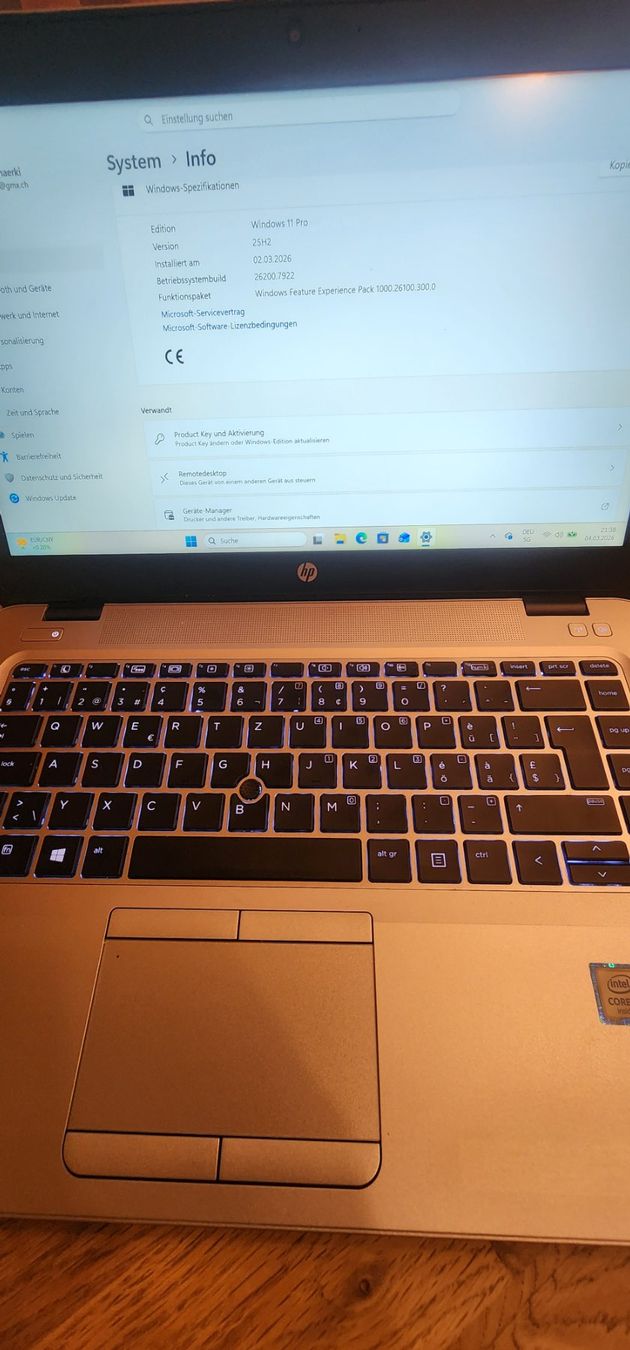 Hewlett Packard Notebook: Notebook EiteBook 840 G3, Intel Core i7 Windows 11 Pro – Usato da Hornussen venduto da koleso83 4