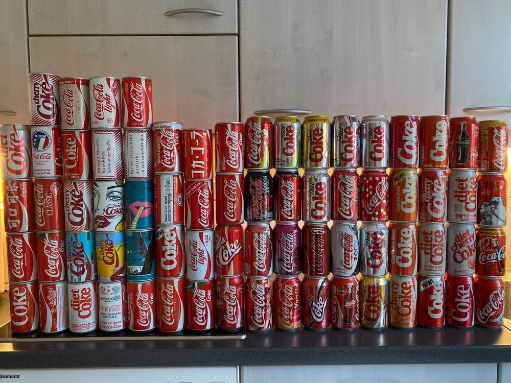Coca Cola Dosen sammlung 19702010 Kaufen auf Ricardo