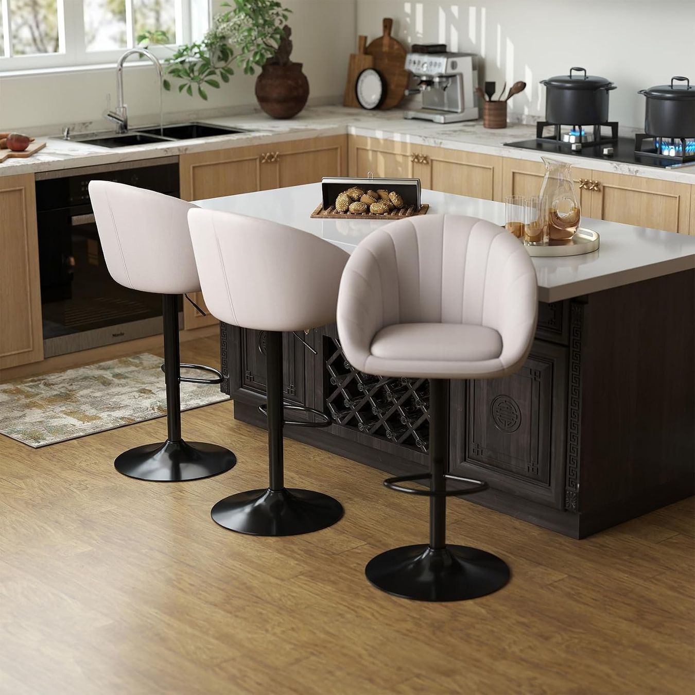 Sgabelli: Barhocker 4er Set höhenverstellbar Beige – Nuovo e nell'imballaggio originale da Schaffhausen venduto da che_p9xl 1