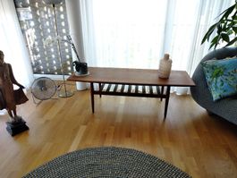 Table basse scandinave, design, teck