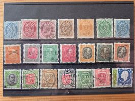 Island Briefmarken auf Karte N3 Zustand gemäss Bilder
