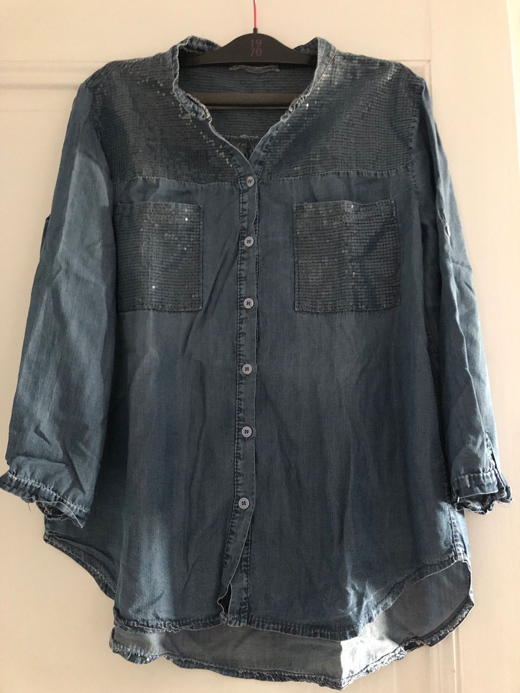 Camicette: Schöne Jeans-Bluse – Usato da Basel venduto da ullm