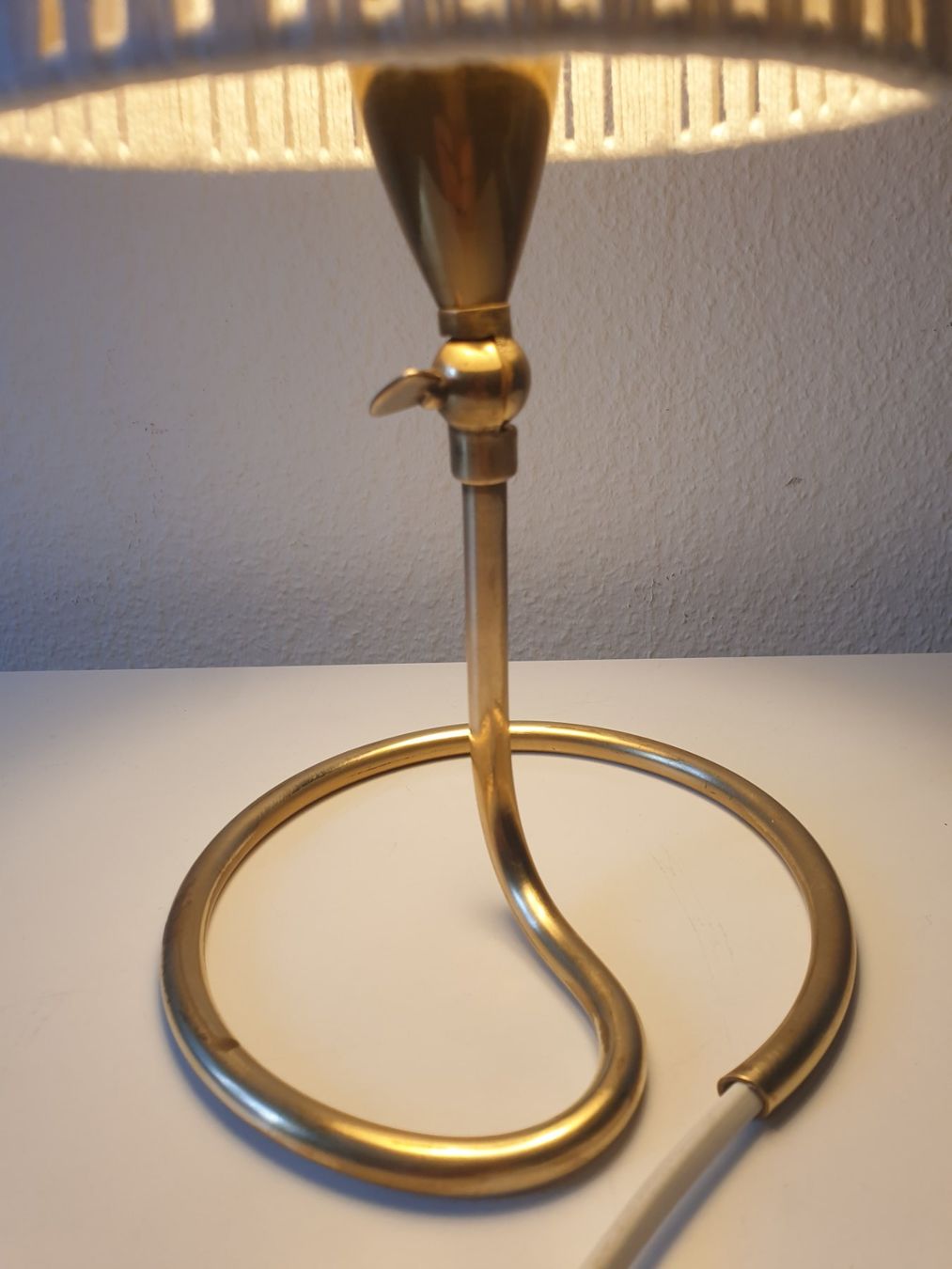 Lampade: Vintage mid-century Tischleuchte Messing, restauriert – Usato da Zürich venduto da reciclista 3