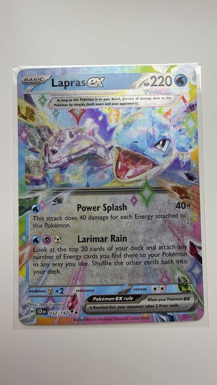 Pokémon Carte collezionabili: Lapras ex EN Pokémon 032/142 Stellar Crown – Nuovo (secondo la descrizione) da Wettswil venduto da PrantasQQ