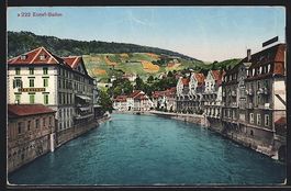AK Ennet-Baden, Flusspartie, 1931