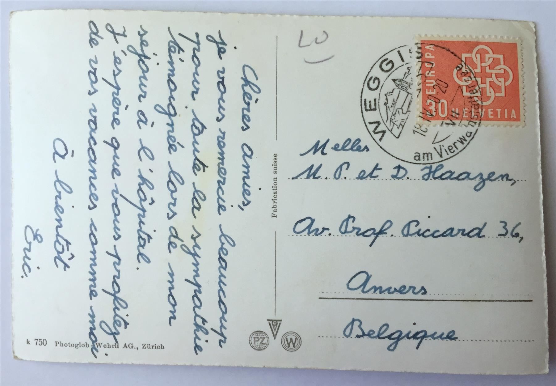 Cartoline postali: LUZERN Panorama, Nr. 750 – Usato da Jona venduto da philajona 1