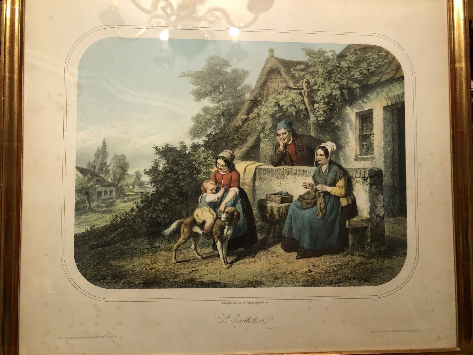 Grafica & Litografie: 2 FARBLITHOGRAPHIEN von H.DILLENS. Paris – Usato da Wald ZH venduto da mlnt 2