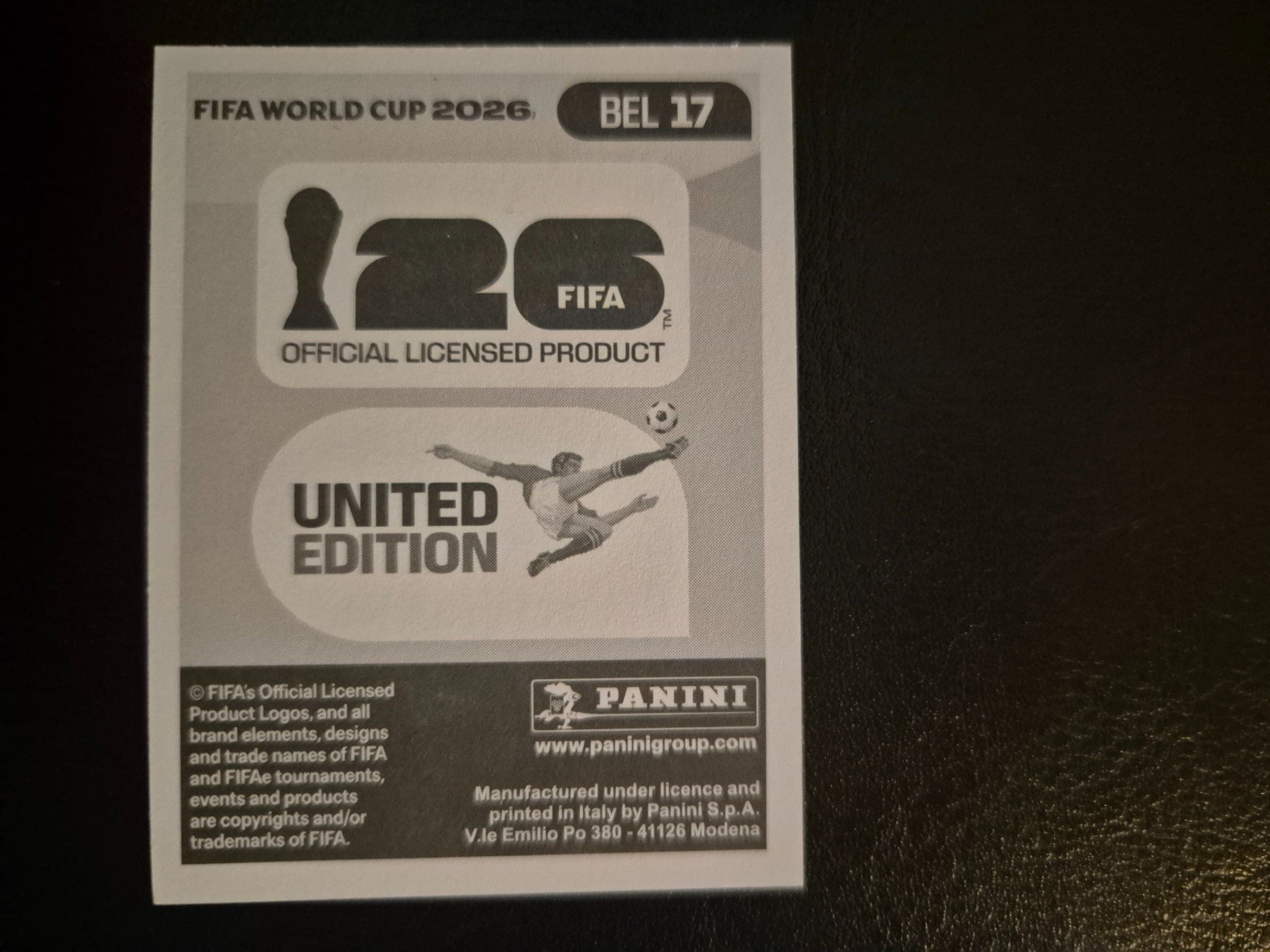 Panini Sammelbilder & Trading cards: Panini WM 26 BEL 17 – Neu (gemäss Beschreibung) aus Rorschacherberg von AJ3108 1