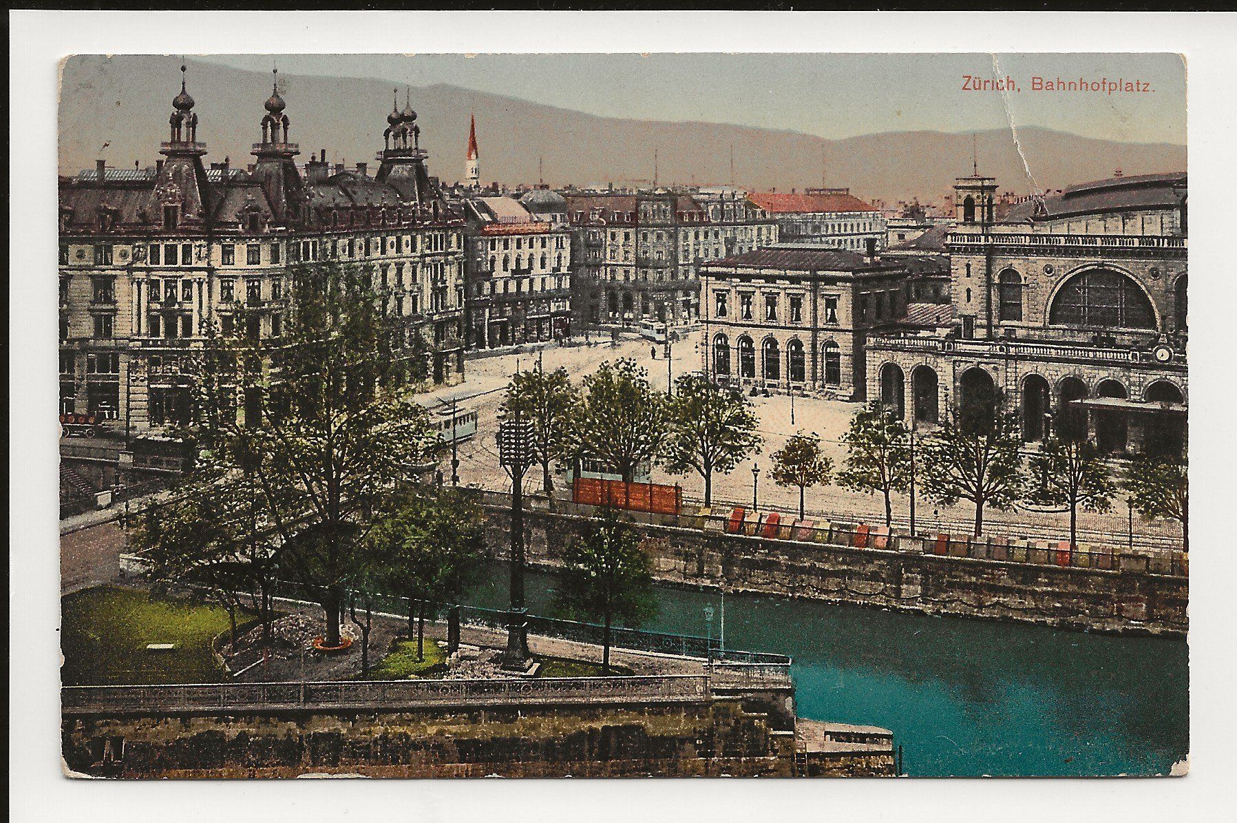 Cartoline postali: AK 1910 Zürich Bahnhofplatz – Usato da Greifensee venduto da 315WDO