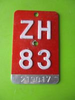 Velonummer   ZH 83