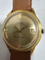 Montre Groma Automatique Anniversary plaqué or homme